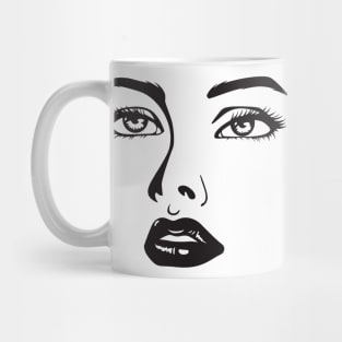 Woman's Face Mug